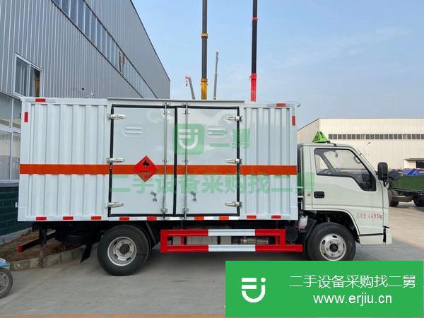 湖北出售二手國六江鈴危險品廂式運輸車