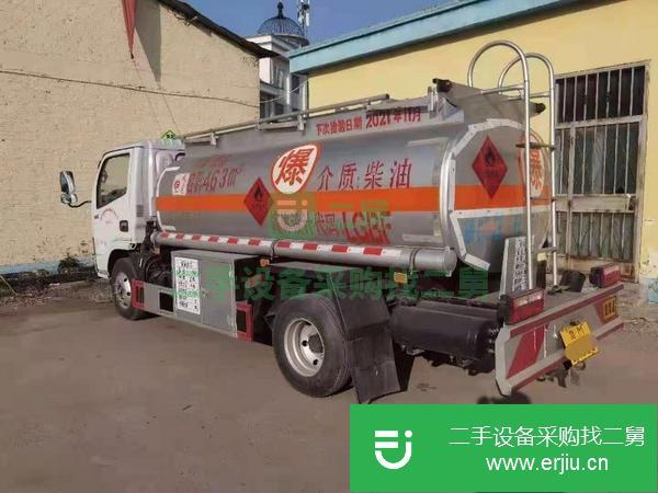 山東出售二手4.63方國五東風多利卡油罐車