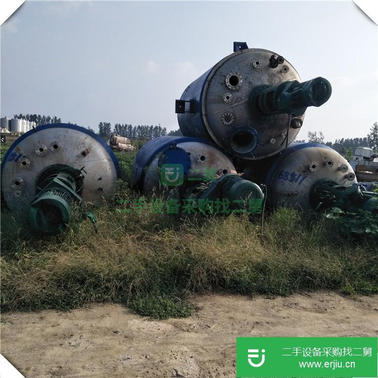 山東出售二手不銹鋼反應釜10立方
