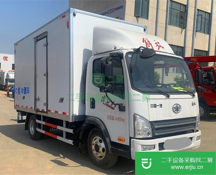 湖北出售二手一汽解放輕卡160馬力冷藏車