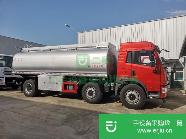 天津出售二手解放小三軸25方供液減水劑運輸車