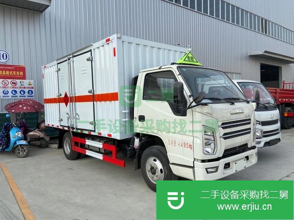 湖北出售二手國六江鈴危險品廂式運輸車