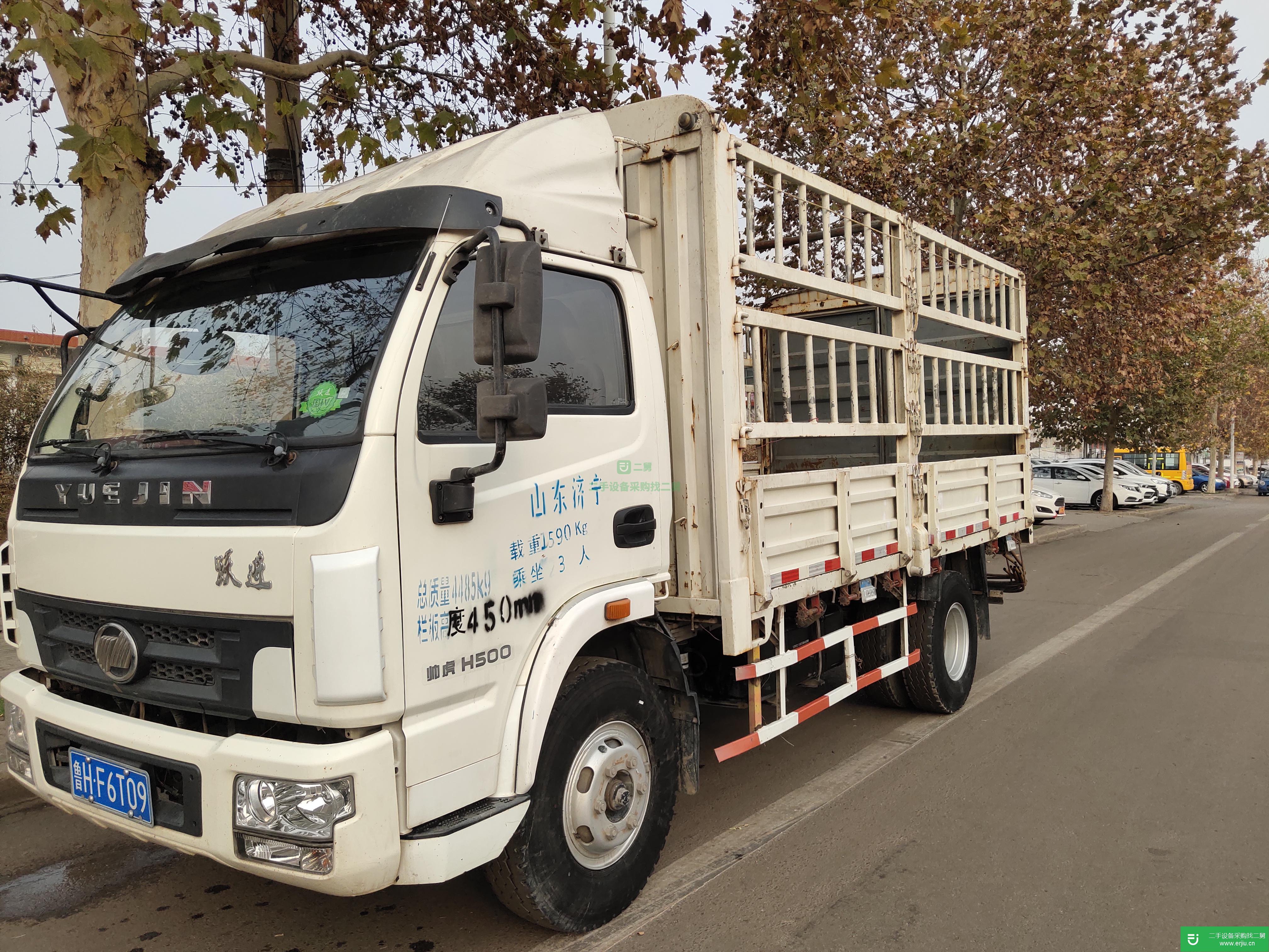 山東出售二手上汽躍進1200馬力國四高欄貨車
