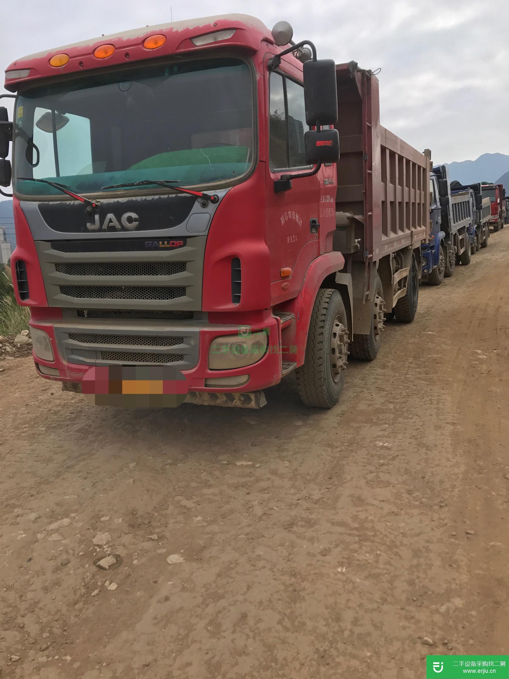 廣東出售二手江淮格爾發220馬力國五自卸車