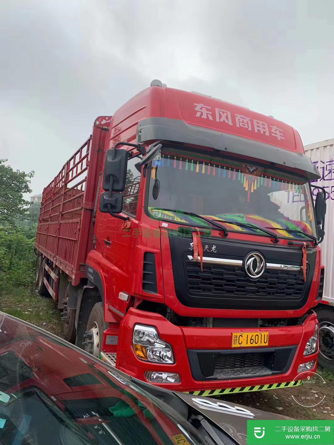 江西出售二手東風天龍420馬力國五高欄載貨車
