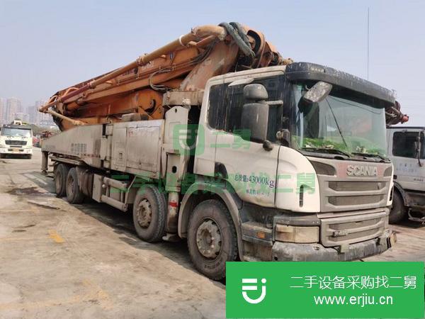 湖南出售二手13年中聯56米泵車原版車況