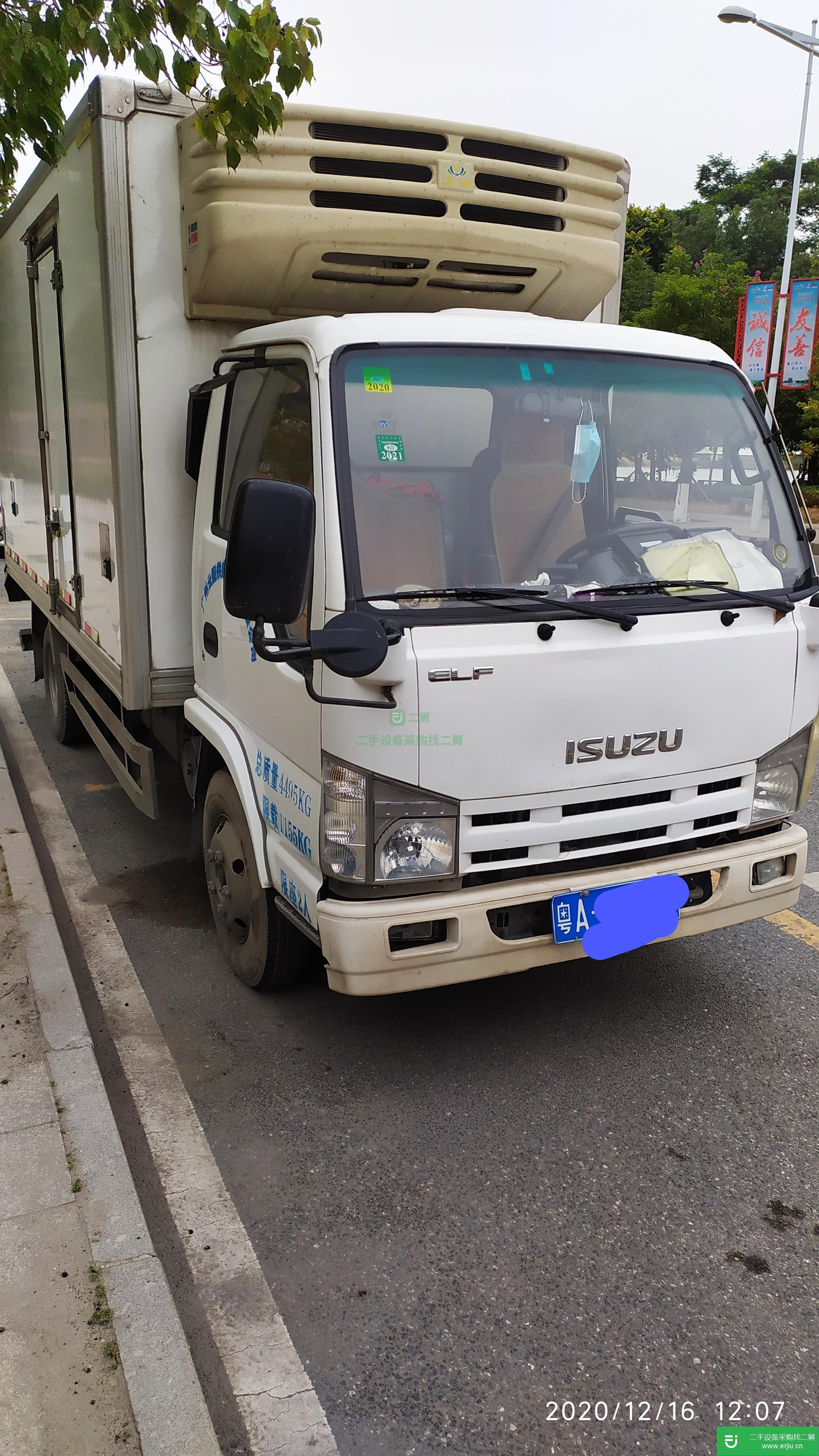 廣東出售二手五十鈴120馬力國五冷藏車
