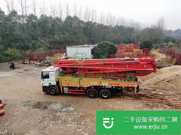 湖南出售二手18年三一國五48米泵車手續(xù)齊全包過戶
