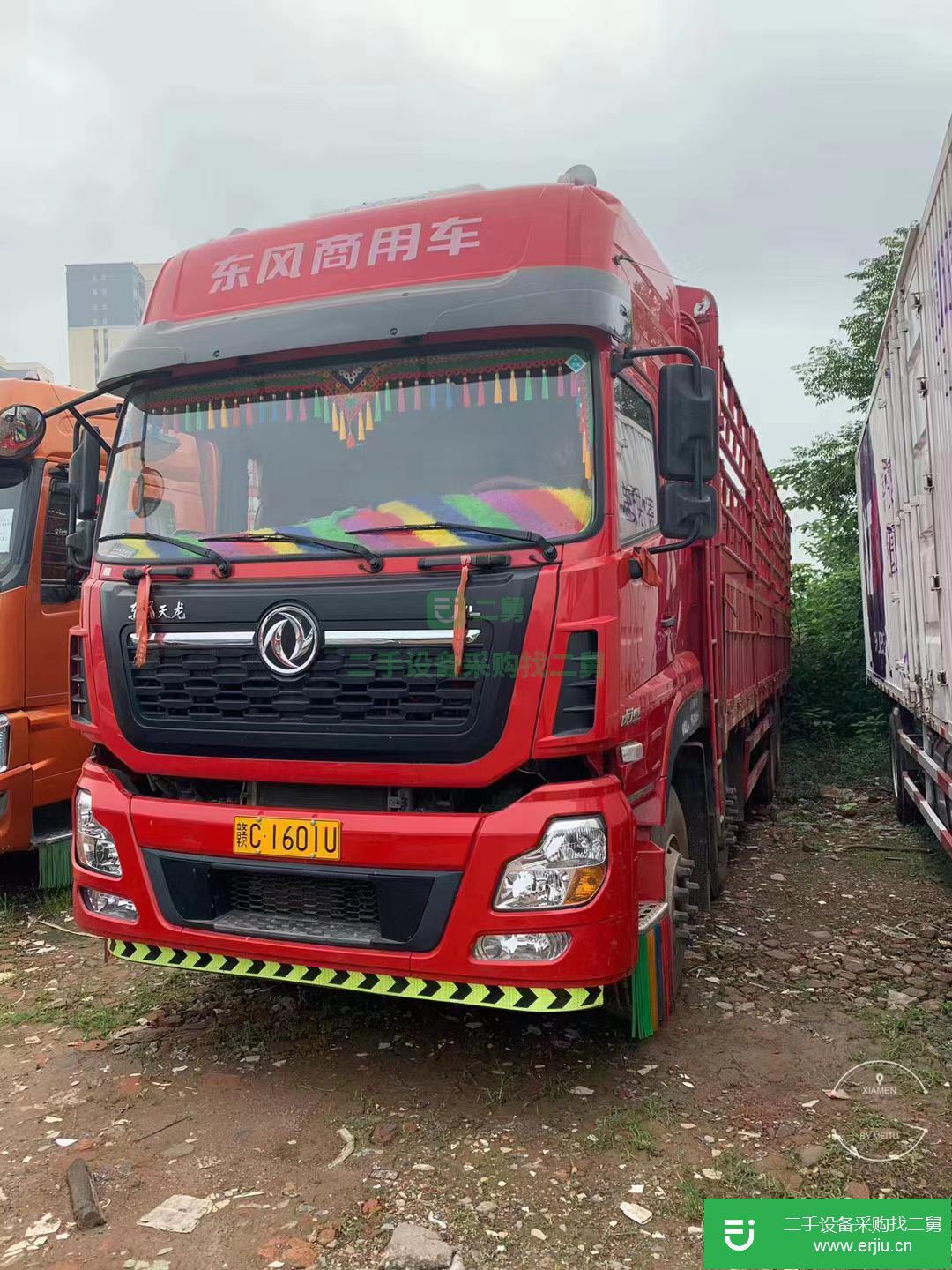 江西出售二手東風天龍420馬力國五高欄載貨車