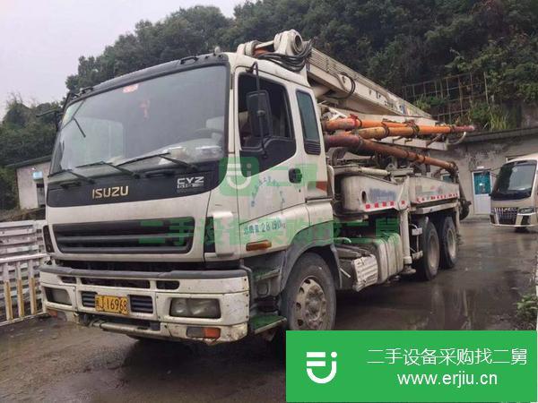 湖南出售二手10年五十鈴37米泵車手續齊全包過戶