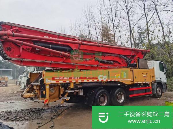 湖南出售二手18年三一國五48米泵車手續(xù)齊全包過戶
