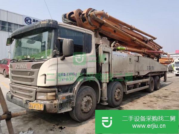 湖南出售二手13年中聯56米泵車原版車況