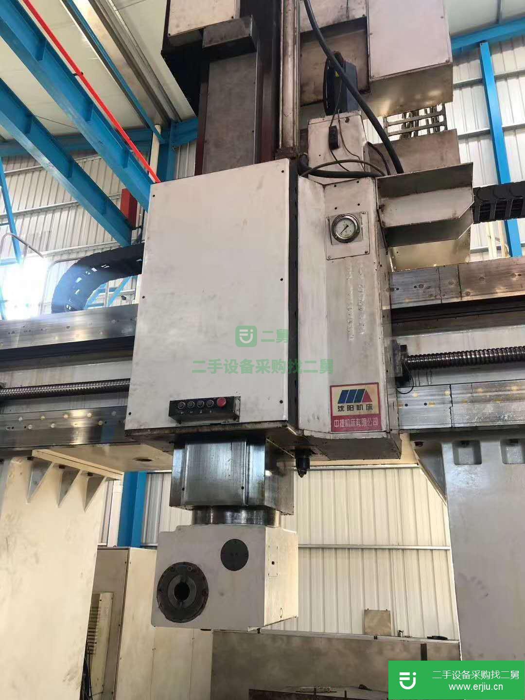 北京出售二手中捷2x4米龍門五面加工中心發那科18i-mb系統