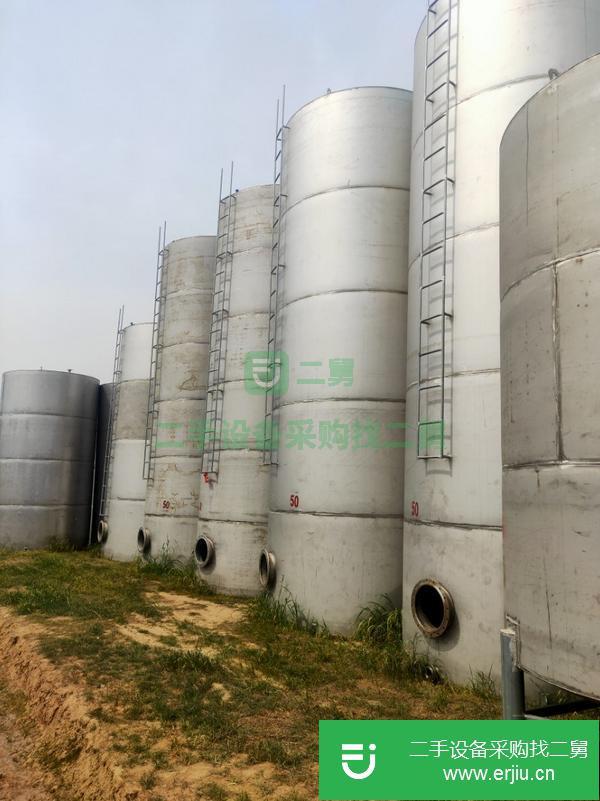 內(nèi)蒙古出售二手30立方不銹鋼立式儲罐