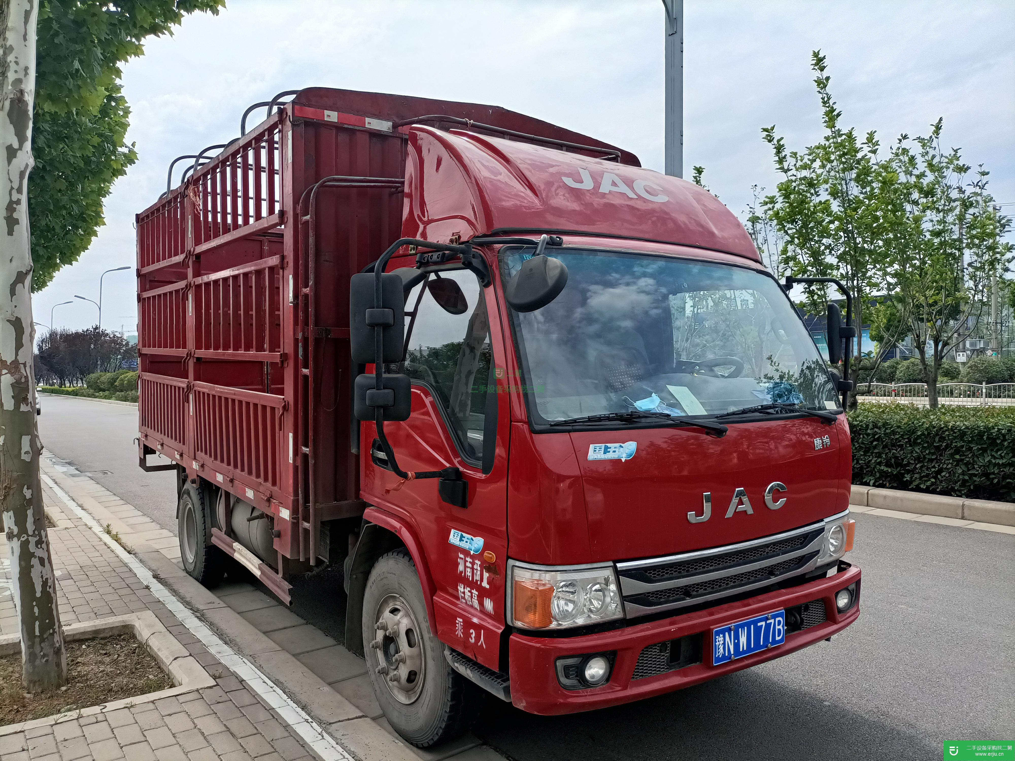 河南出售二手江淮康鈴156馬力國五高欄載貨車