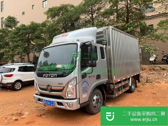 廣東出售二手福田奧鈴124馬力國五箱式貨車