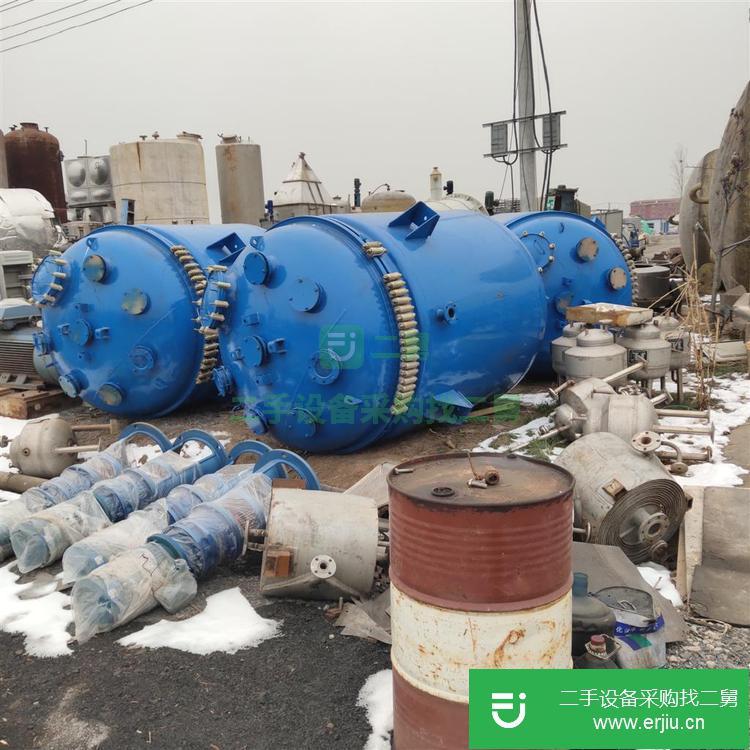 山東出售二手20立方搪瓷反應釜