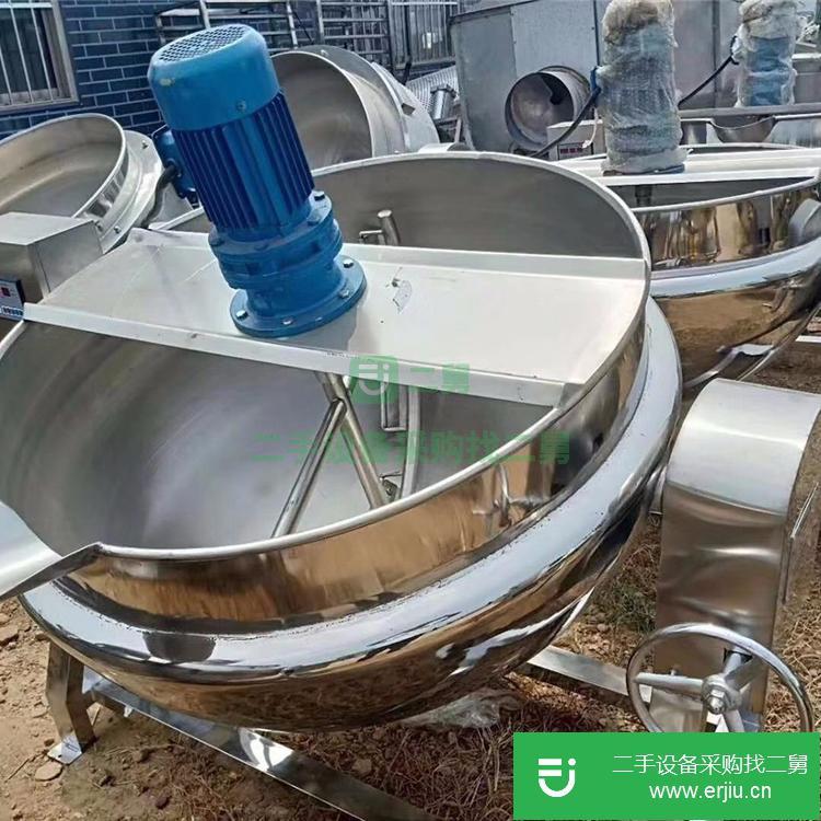 山東出售二手300L電加熱不銹鋼夾層鍋