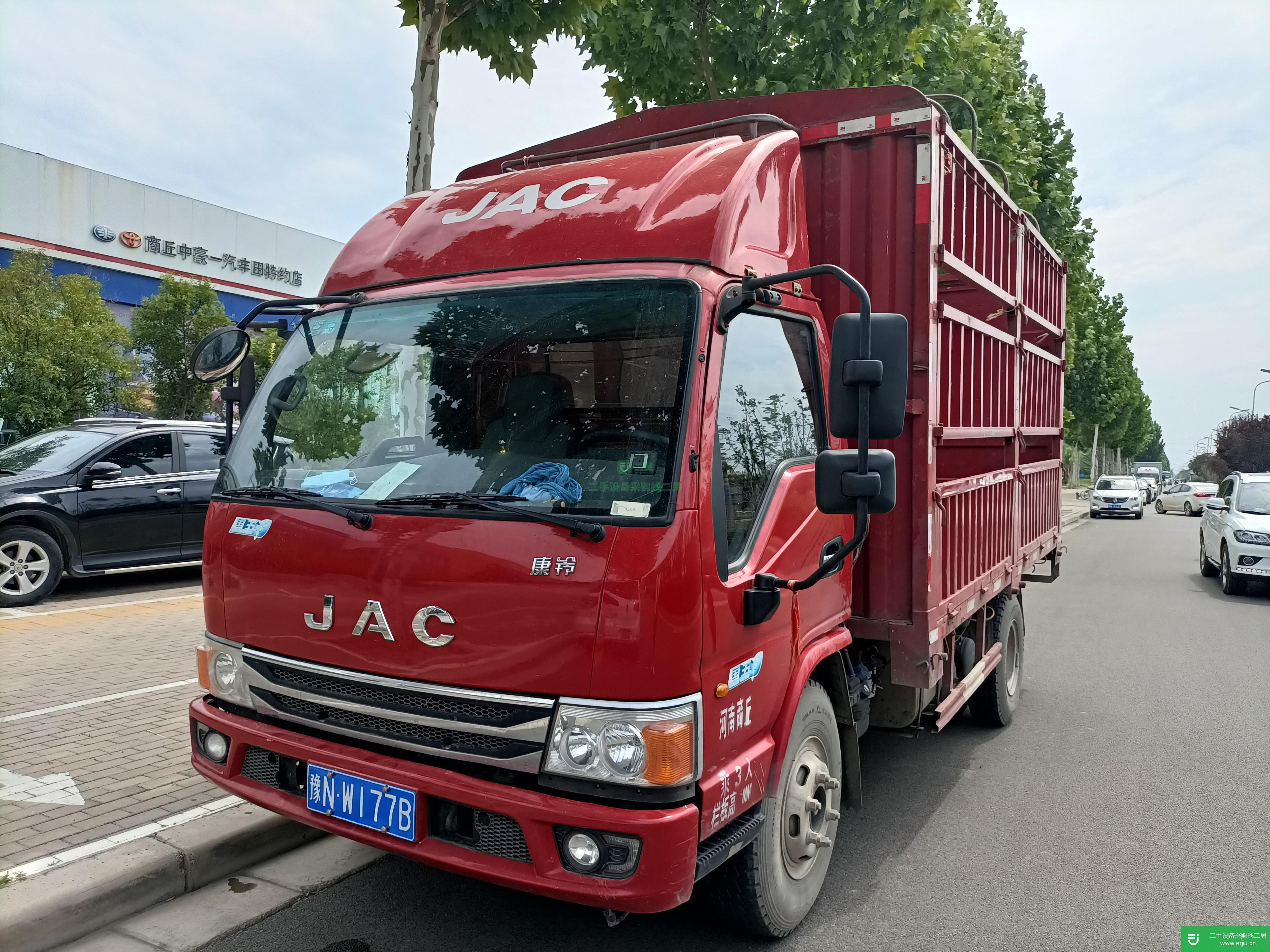 河南出售二手江淮康鈴156馬力國五高欄載貨車