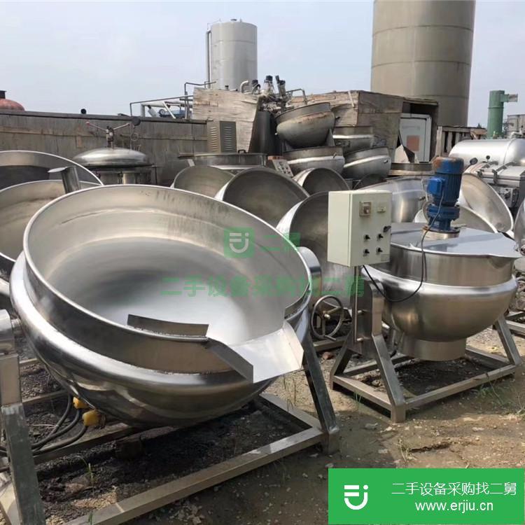 山東出售二手300L電加熱不銹鋼夾層鍋