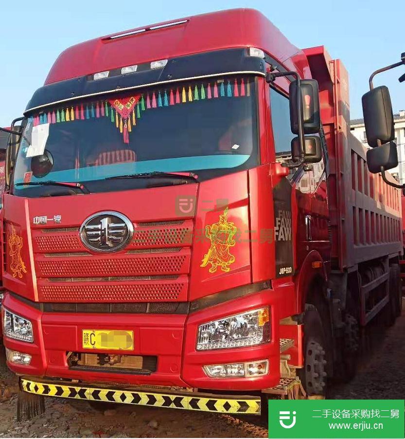 江西出售二手一汽解放500馬力國五自卸車