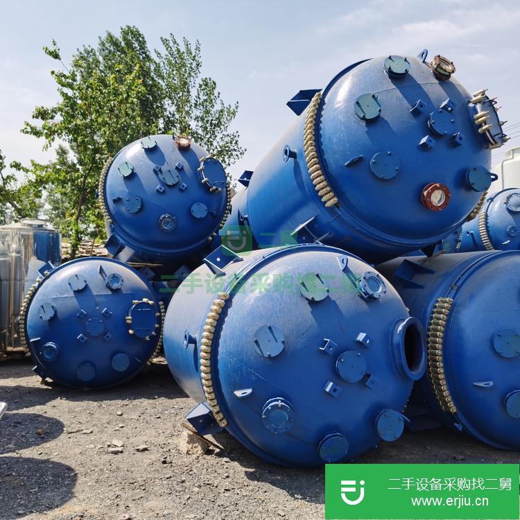 山東出售二手搪瓷反應釜5000L