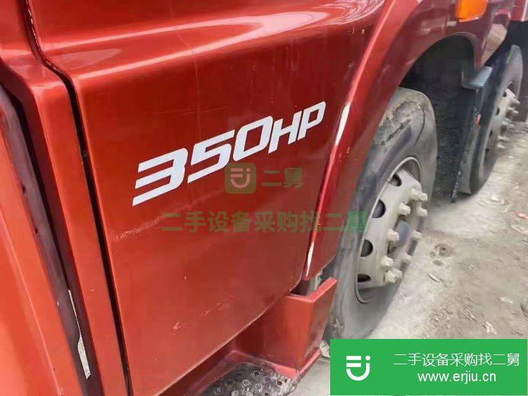 江西出售二手青島解放350馬力國(guó)五平板車精品車況