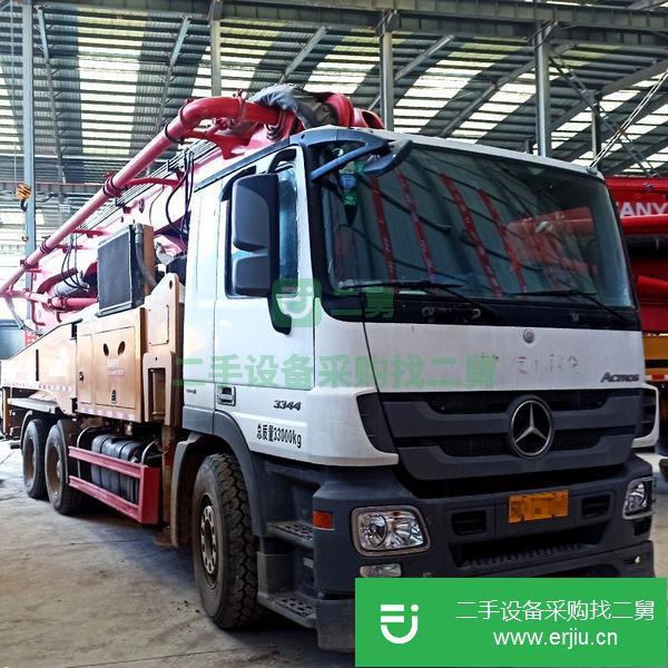 遼寧出售二手2019年三一重工49米混凝土泵車 奔馳底盤