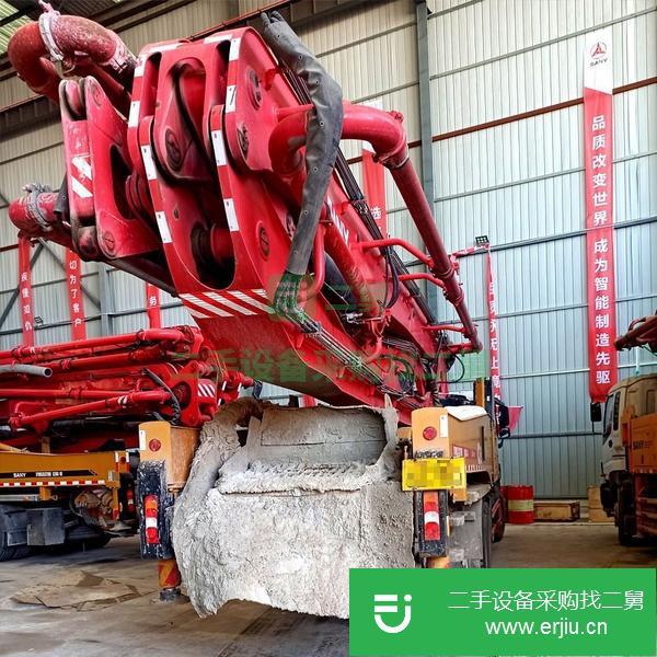 遼寧出售二手2019年三一重工49米混凝土泵車 奔馳底盤