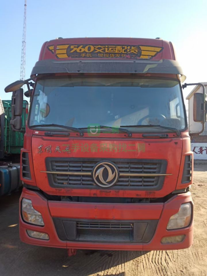 出售國三13年12月審車強險天龍290馬力9.6米前四后八貨車