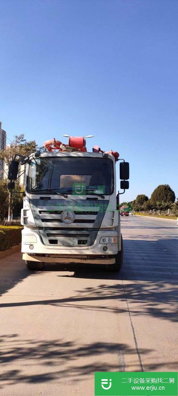 湖南出售二手18年三一國五37米泵車 剛下工地3萬多方