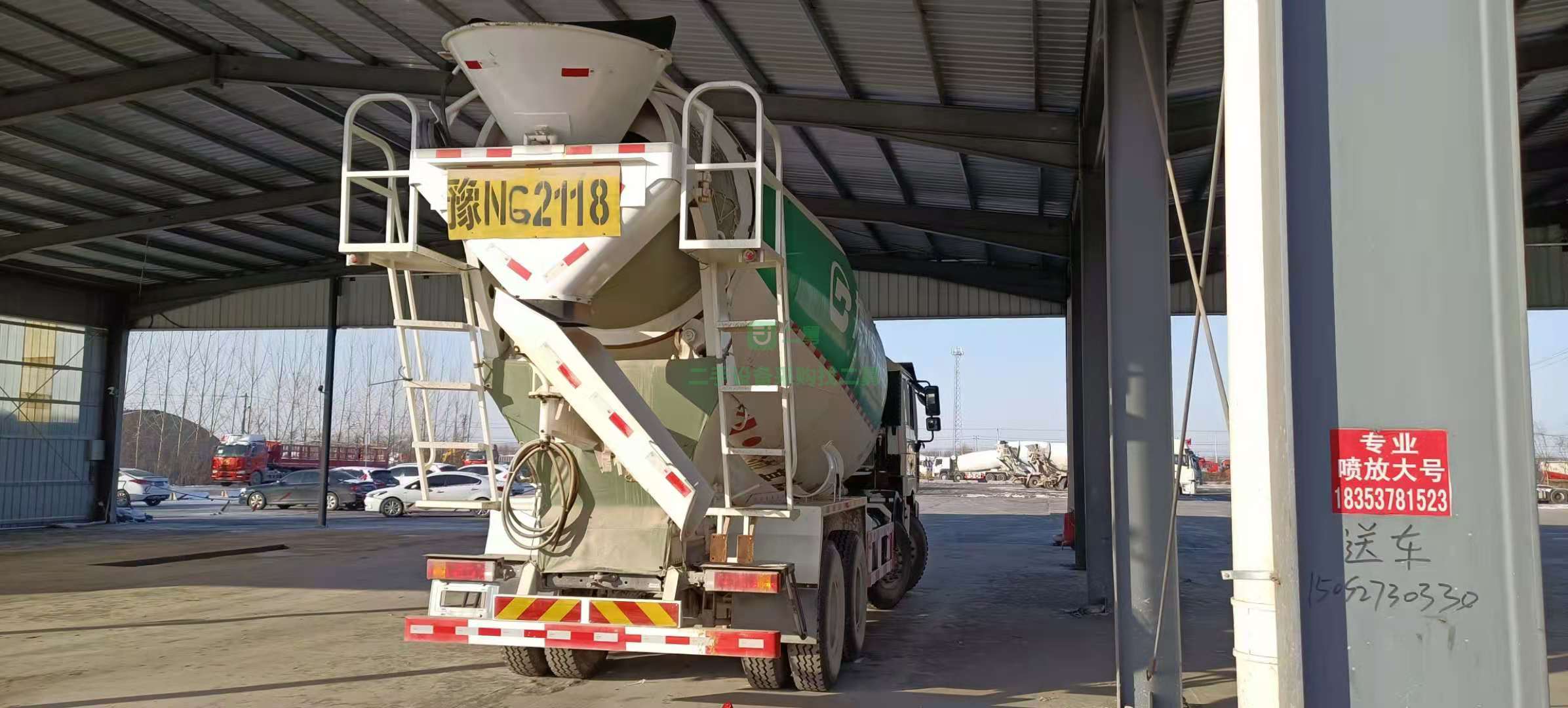 出售一臺德龍大二十方攪拌車  博哥上裝  國五排放