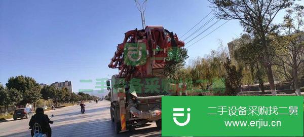 湖南出售二手18年三一國五37米泵車 剛下工地3萬多方