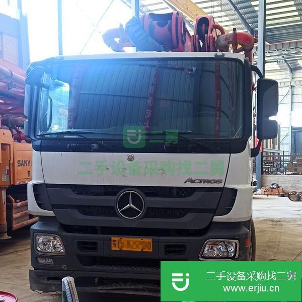 遼寧出售二手2019年三一重工49米混凝土泵車 奔馳底盤