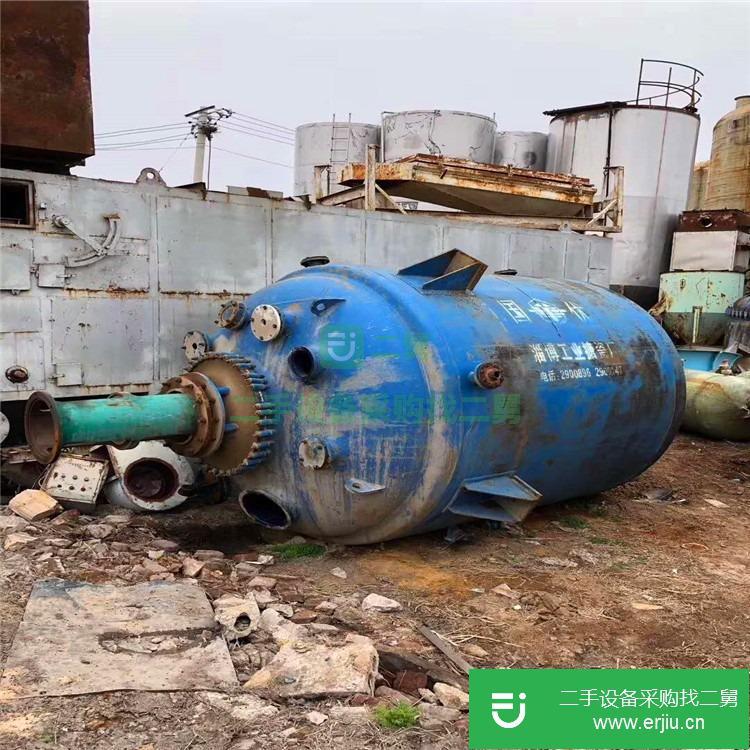 山東出售二手1000L搪瓷反應釜