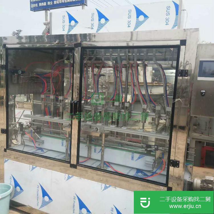 山東出售二手全自動(dòng)直線灌裝機(jī)
