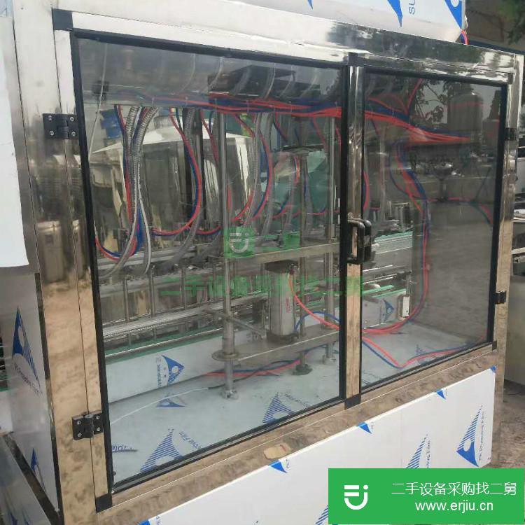 山東出售二手全自動(dòng)直線灌裝機(jī)