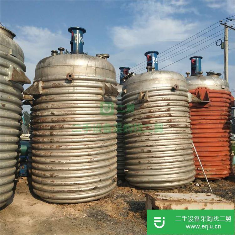 山東出售二手不銹鋼反應(yīng)釜15000L