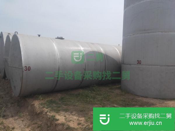 內蒙古出售二手30立方不銹鋼儲罐