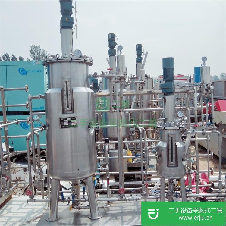山東出售二手不銹鋼雙層反應釜6噸