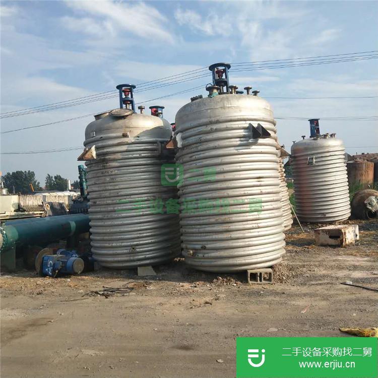 山東出售二手不銹鋼反應(yīng)釜15000L