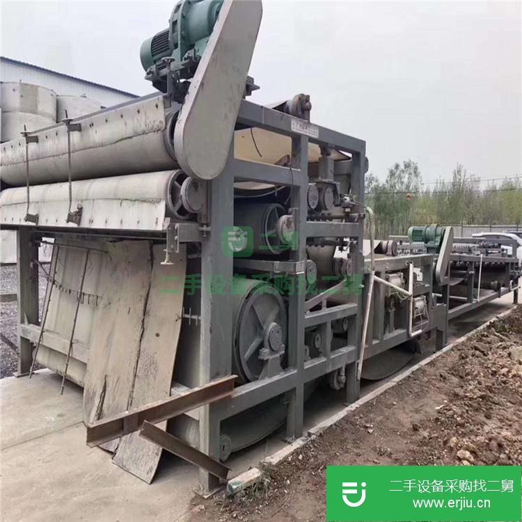山東出售二手200平方帶式濃縮壓濾機