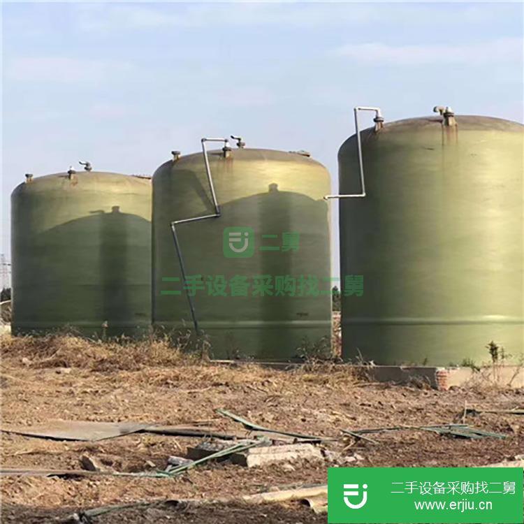 山東出售二手臥式玻璃鋼儲罐70噸