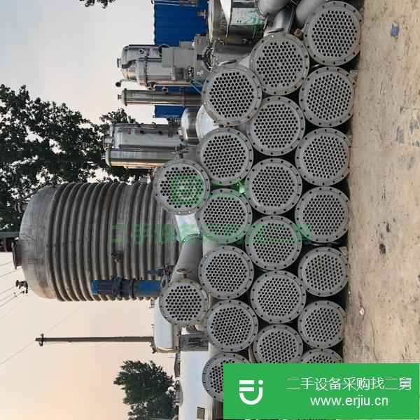 浙江出售二手20平方不銹鋼列管式冷凝器