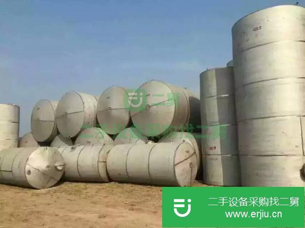 湖北出售二手不銹鋼30立方儲罐