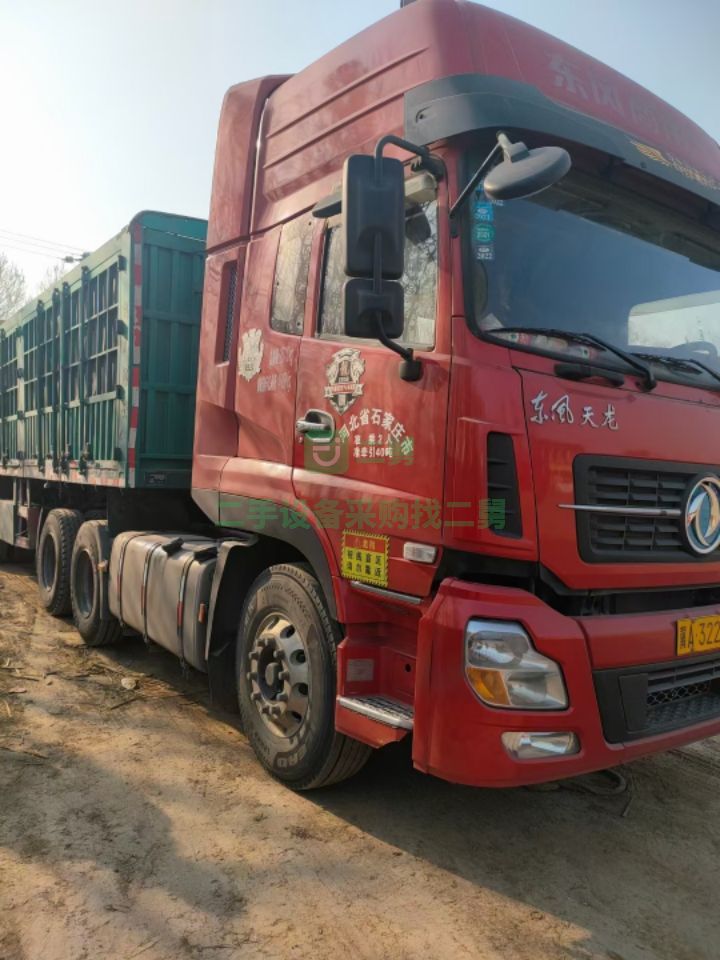 出售18年1月天龍450馬力牽引車國五雙驅，支持分期掛靠