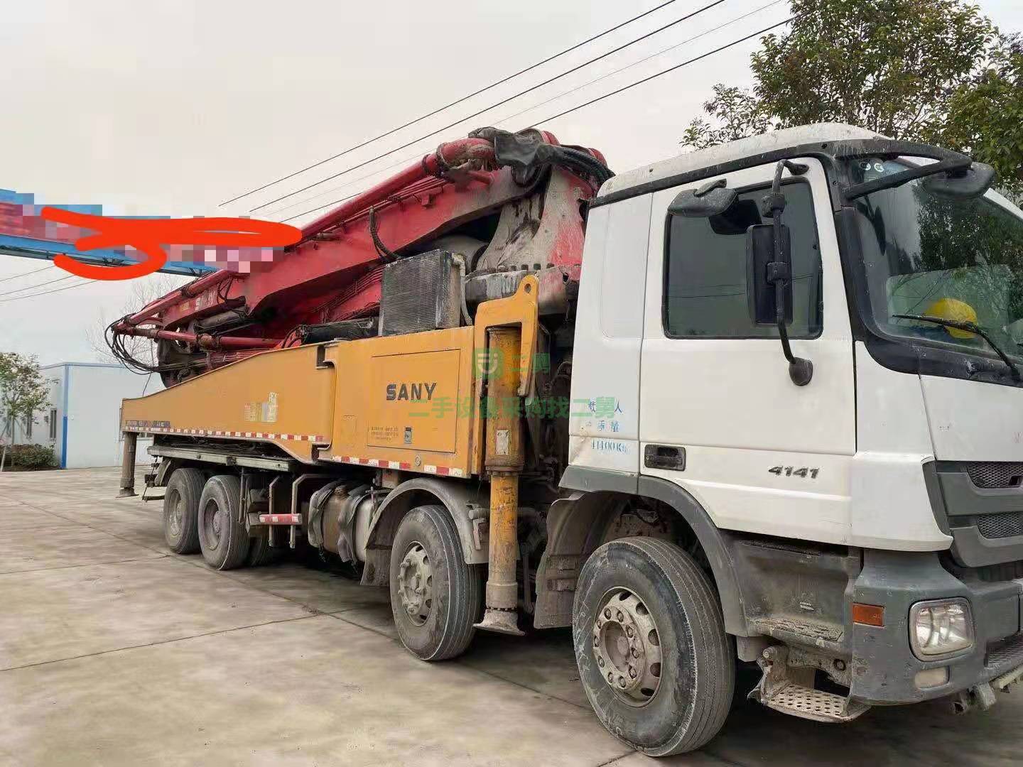 出售一臺11年奔馳底盤泵車，三一上莊52米