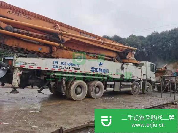 湖南出售二手國四中聯奔馳49米泵車 手續齊全