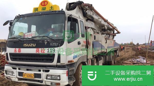 河南出售二手12年上牌中聯五十鈴48米六節臂泵車