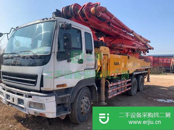 湖南出售二手13年三一五十鈴底盤46米泵車手續齊全包過戶